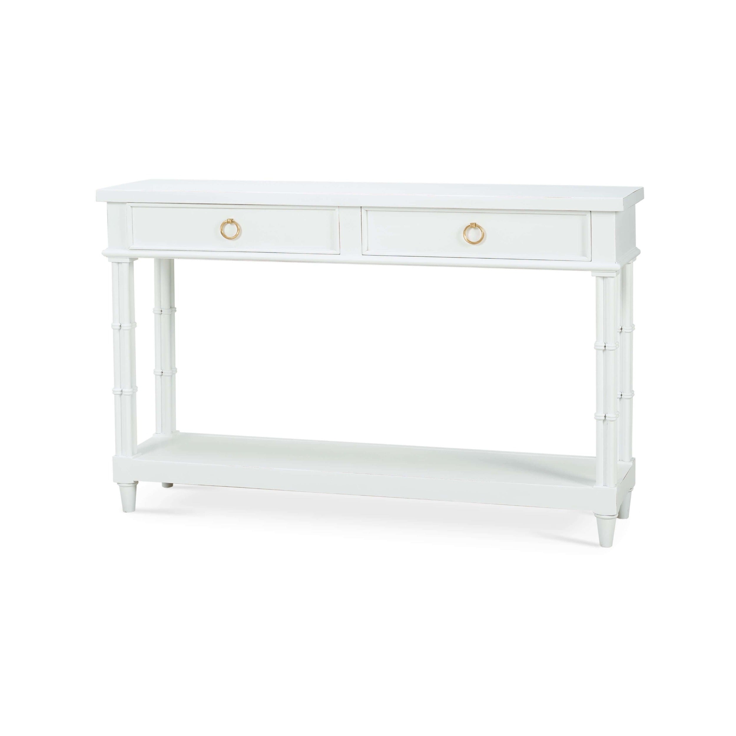 Farringdon Small Console in Architectural White – Ann Arden