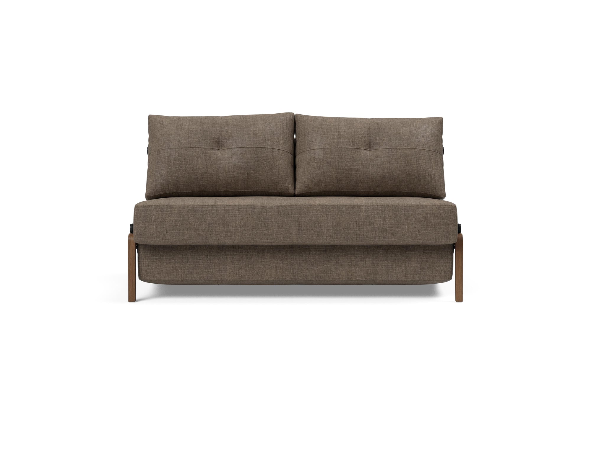 Cubed Full Size Sleeper Sofa With Dark Wood Legs 411
