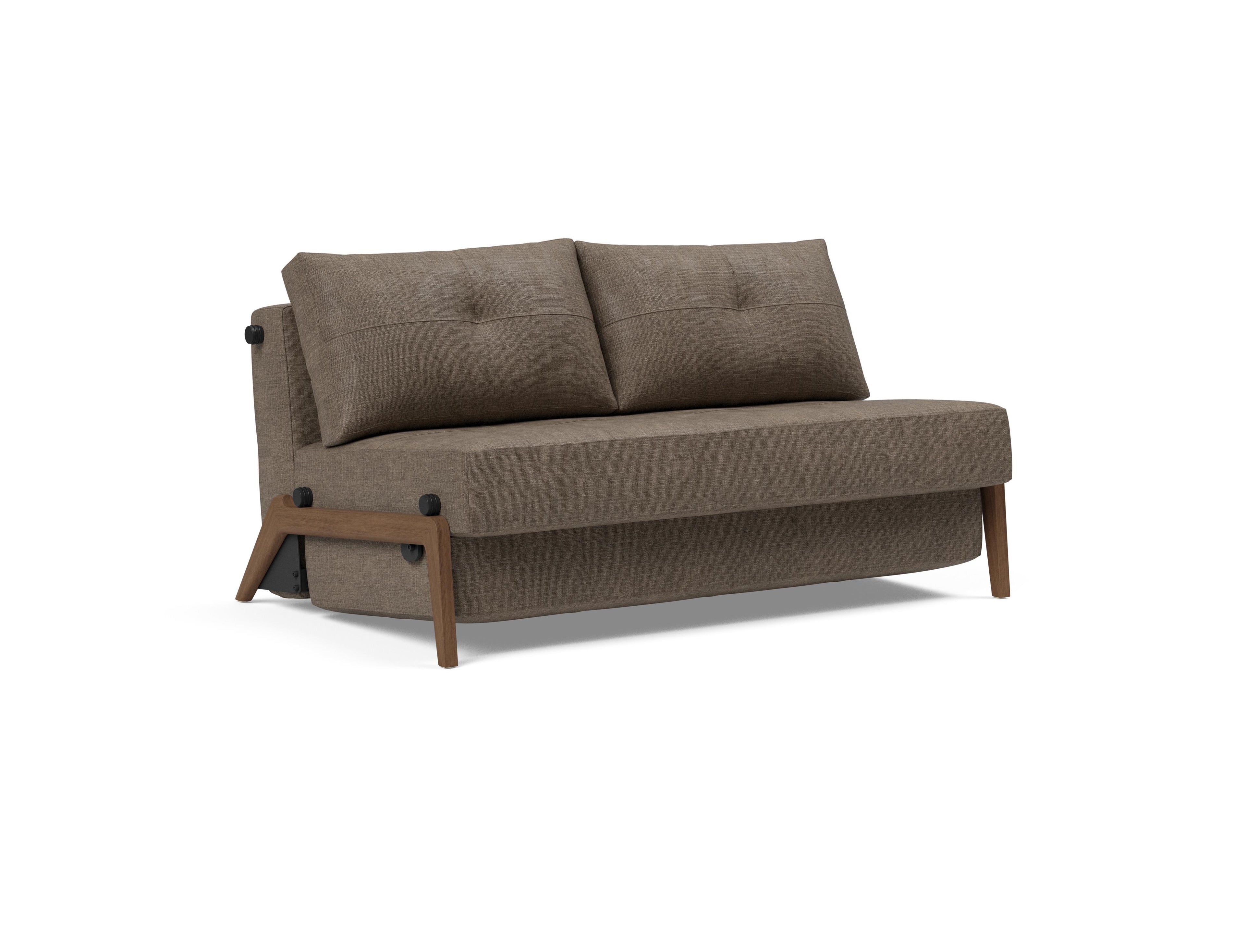 Cubed Full Size Sleeper Sofa With Wood Legs 411