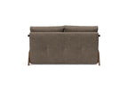 Cubed Full Size Sleeper Sofa With Dark Wood Legs 411