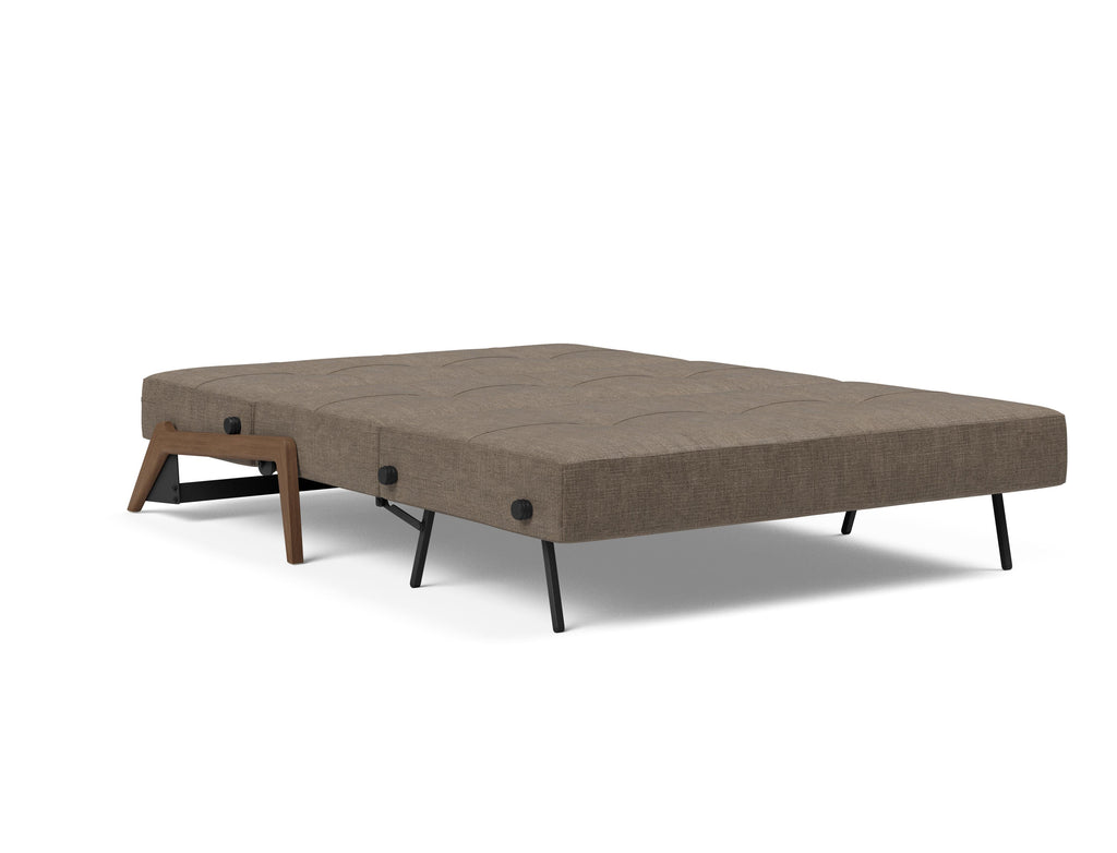 Cubed Full Size Sleeper Sofa With Wood Legs 411
