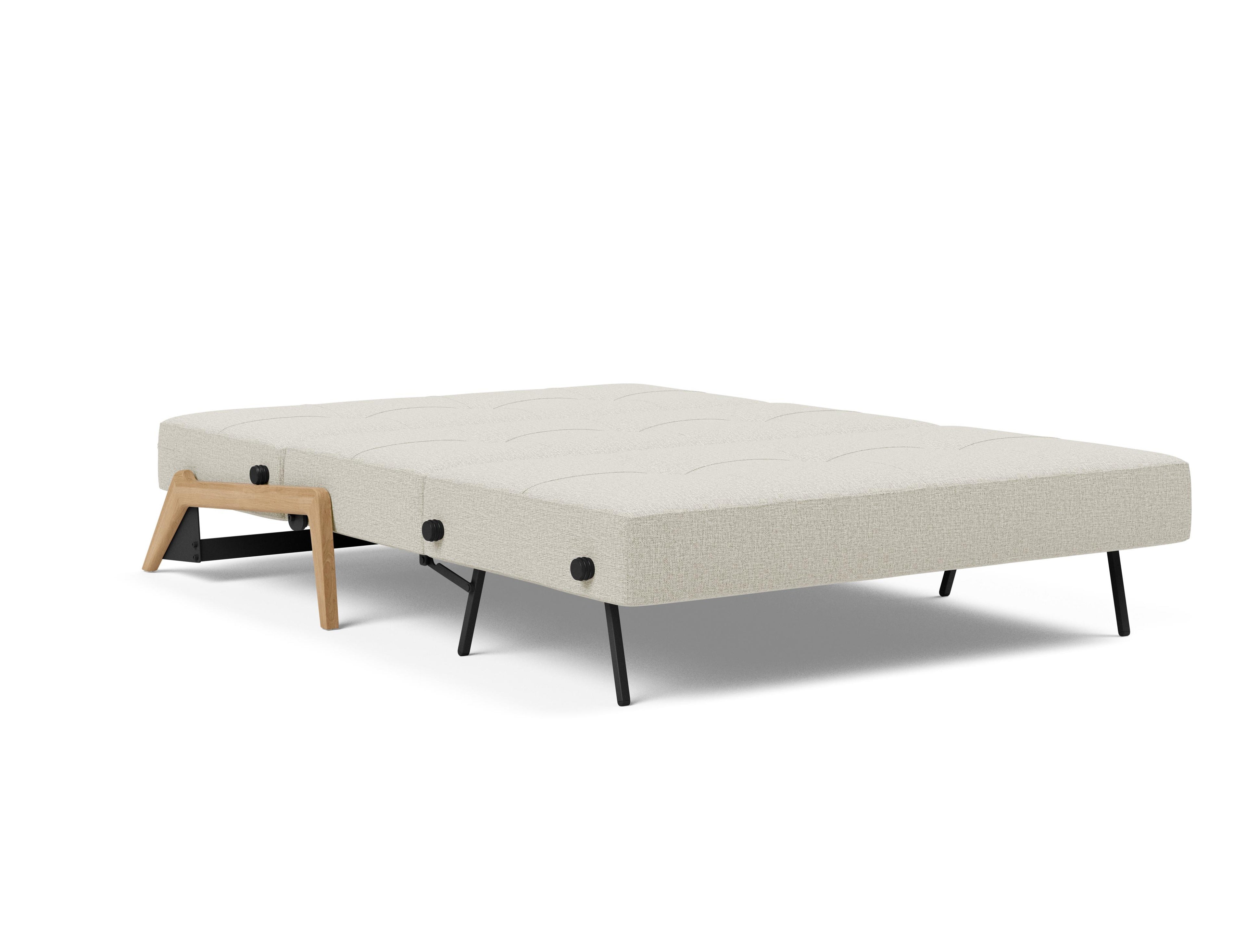 Cubed Full Size Sleeper Sofa With Wood Legs 527