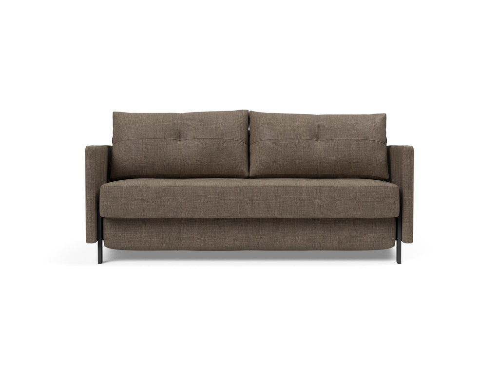 Cubed Queen Size Sleeper Sofa With Arms 411