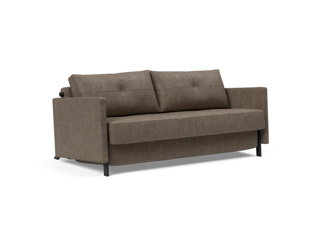 Cubed Queen Size Sleeper Sofa With Arms 411