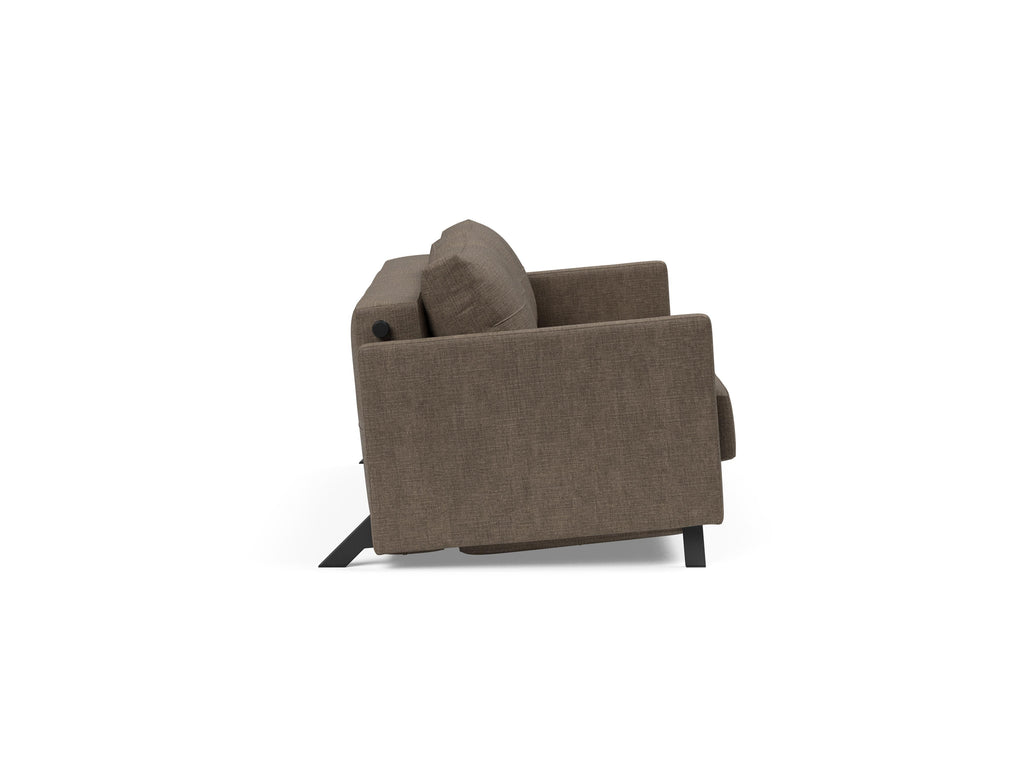 Cubed Queen Size Sleeper Sofa With Arms 411
