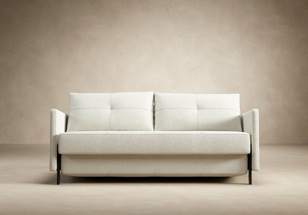 Cubed Queen Size Sleeper Sofa With Arms 527