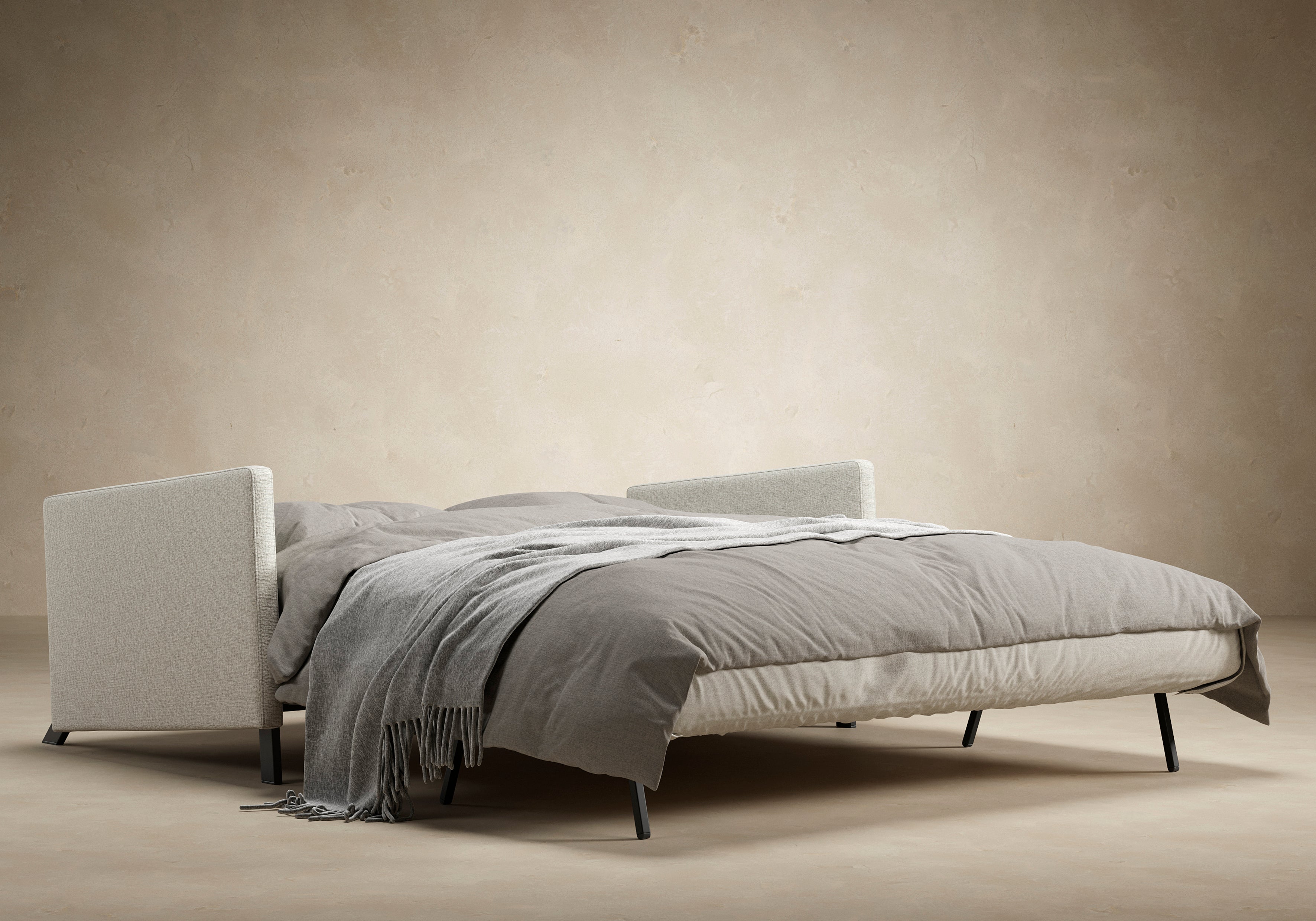 Cubed Queen Size Sleeper Sofa With Arms 527