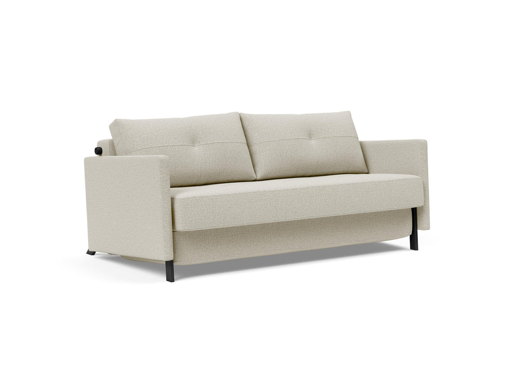Cubed Queen Size Sleeper Sofa With Arms 527