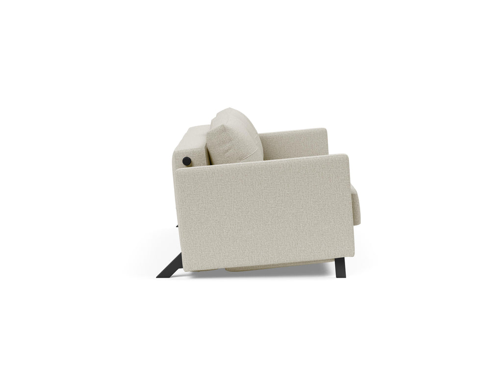 Cubed Queen Size Sleeper Sofa With Arms 527