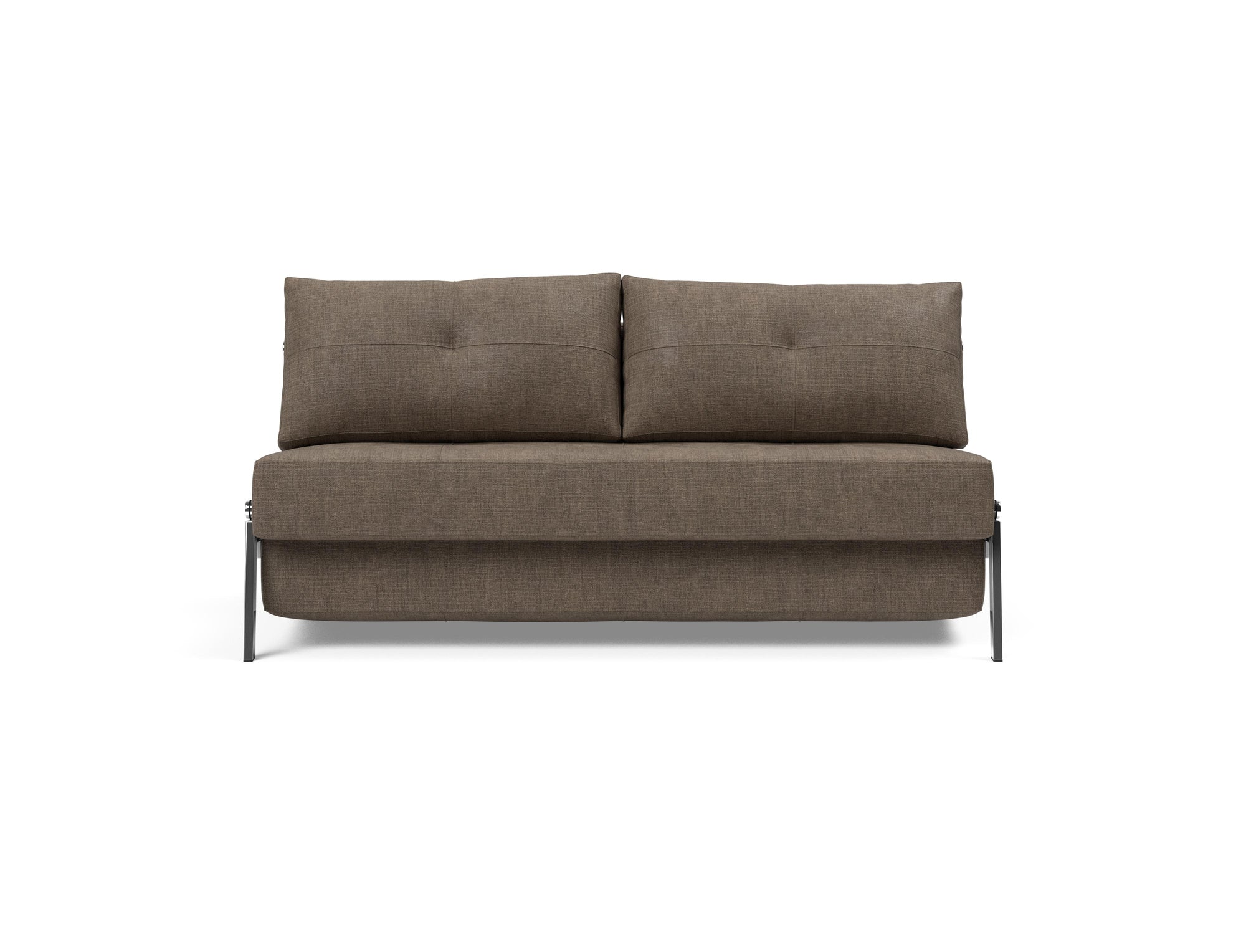 Cubed Queen Size Sleeper Sofa With Chrome Legs 411