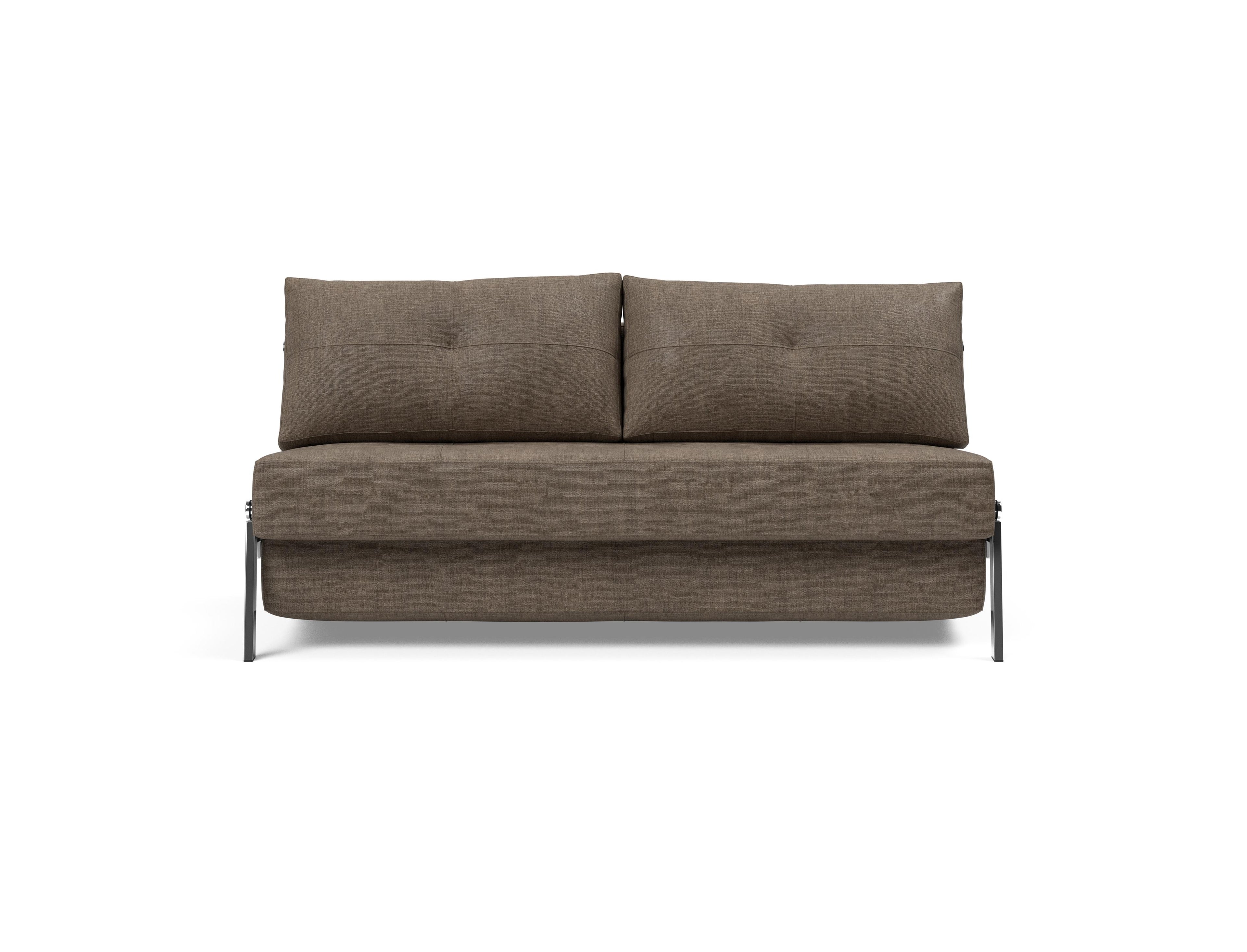 Cubed Queen Size Sleeper Sofa With Chrome Legs 411