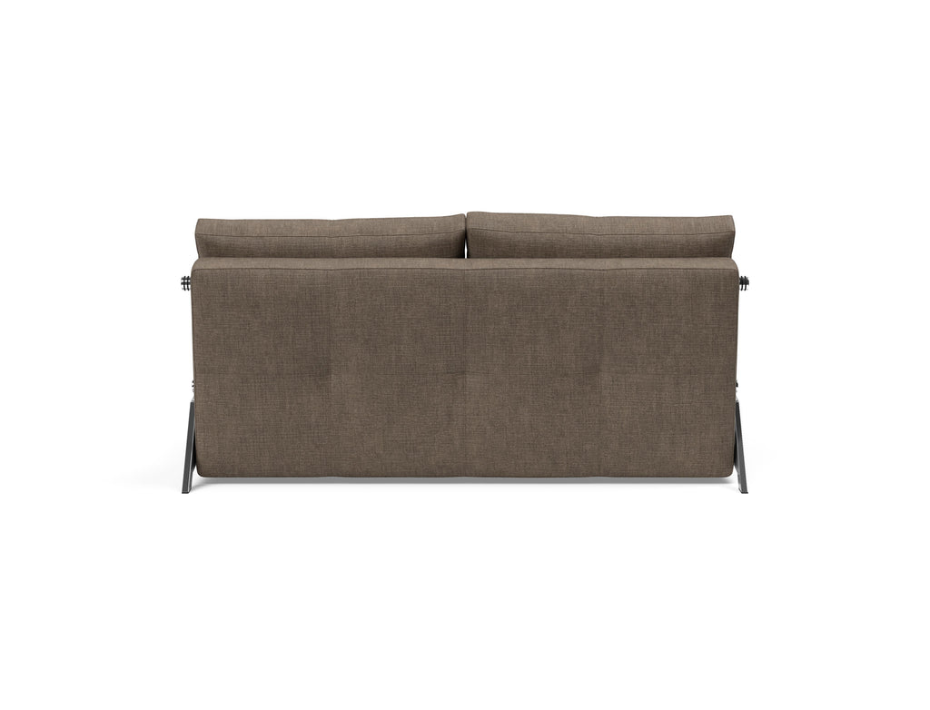 Cubed Queen Size Sleeper Sofa With Chrome Legs 411