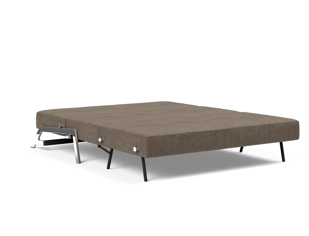 Cubed Queen Size Sleeper Sofa With Chrome Legs 411