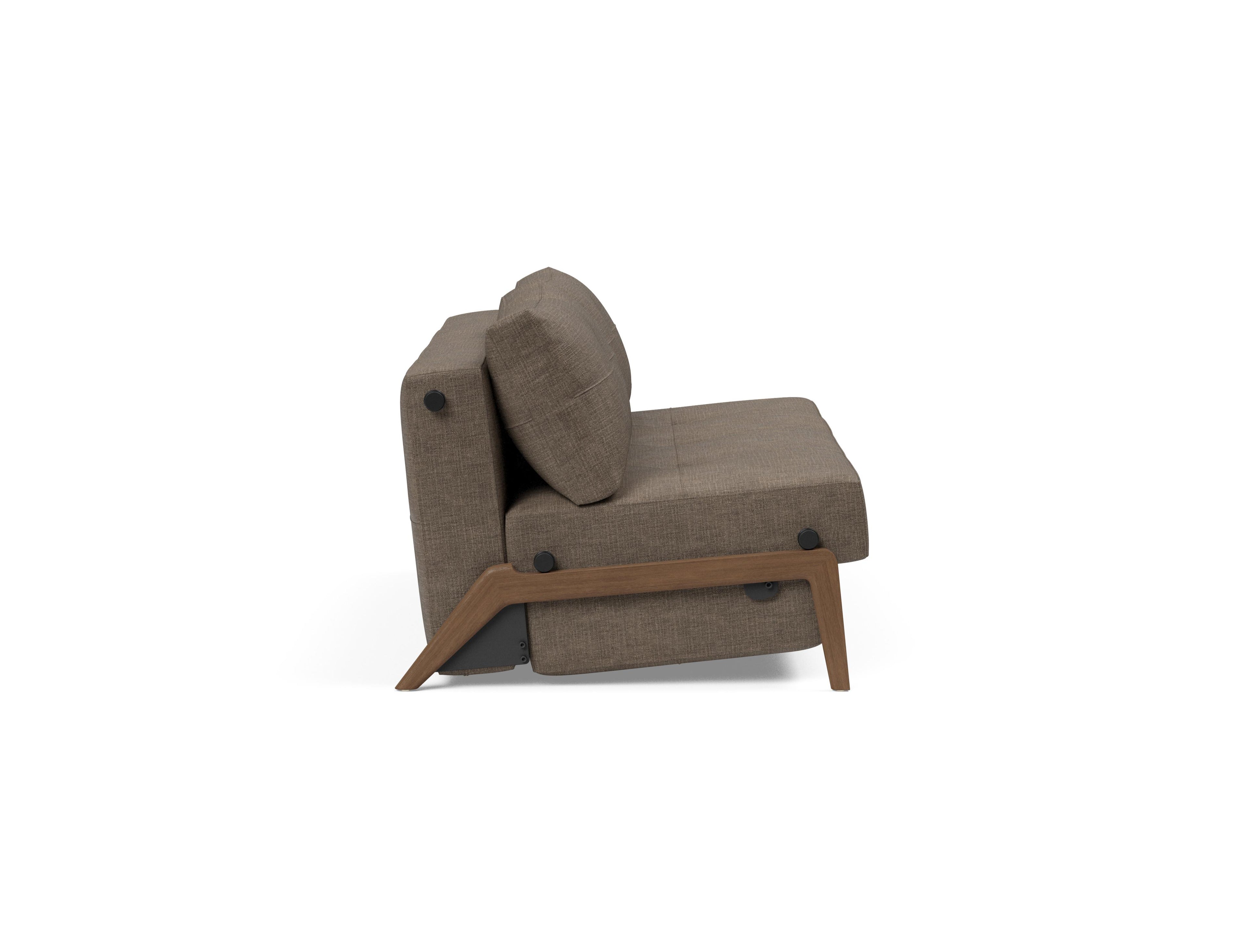 Cubed Queen Size Sleeper Sofa With Wood Legs 411
