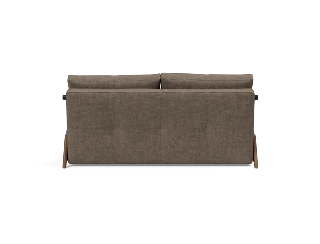 Cubed Queen Size Sleeper Sofa With Wood Legs 411