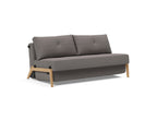 Cubed Queen Size Sleeper Sofa With Wood Legs 521