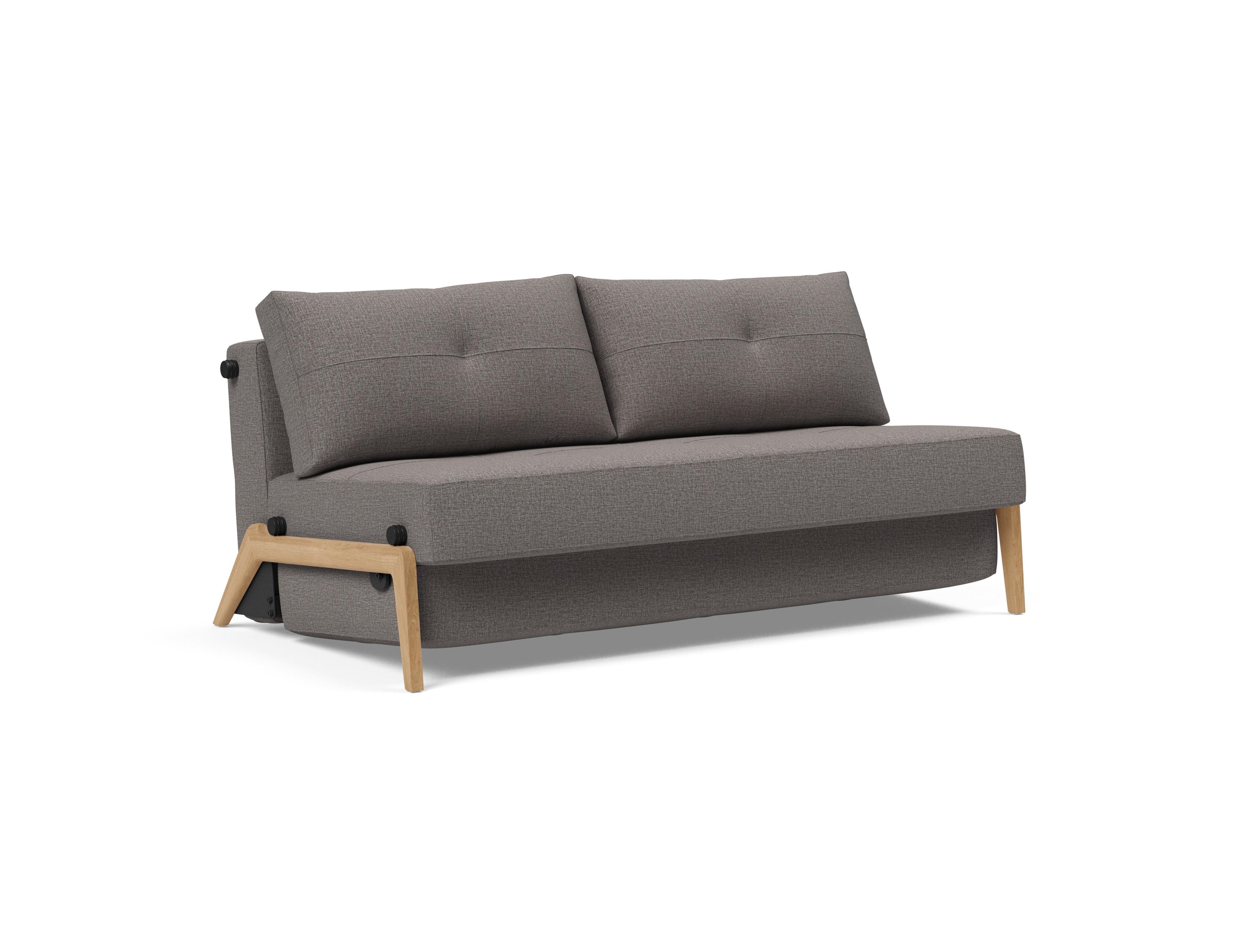 Cubed Queen Size Sleeper Sofa With Wood Legs 521