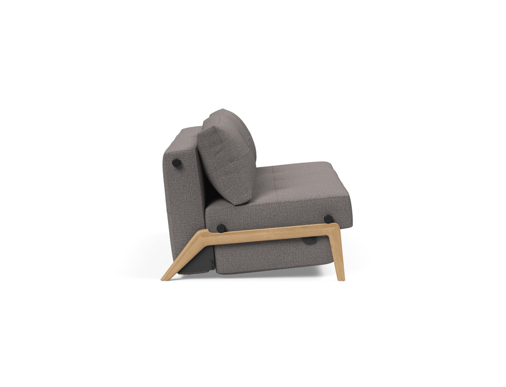 Cubed Queen Size Sleeper Sofa With Wood Legs 521