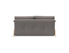 Cubed Queen Size Sleeper Sofa With Wood Legs 521