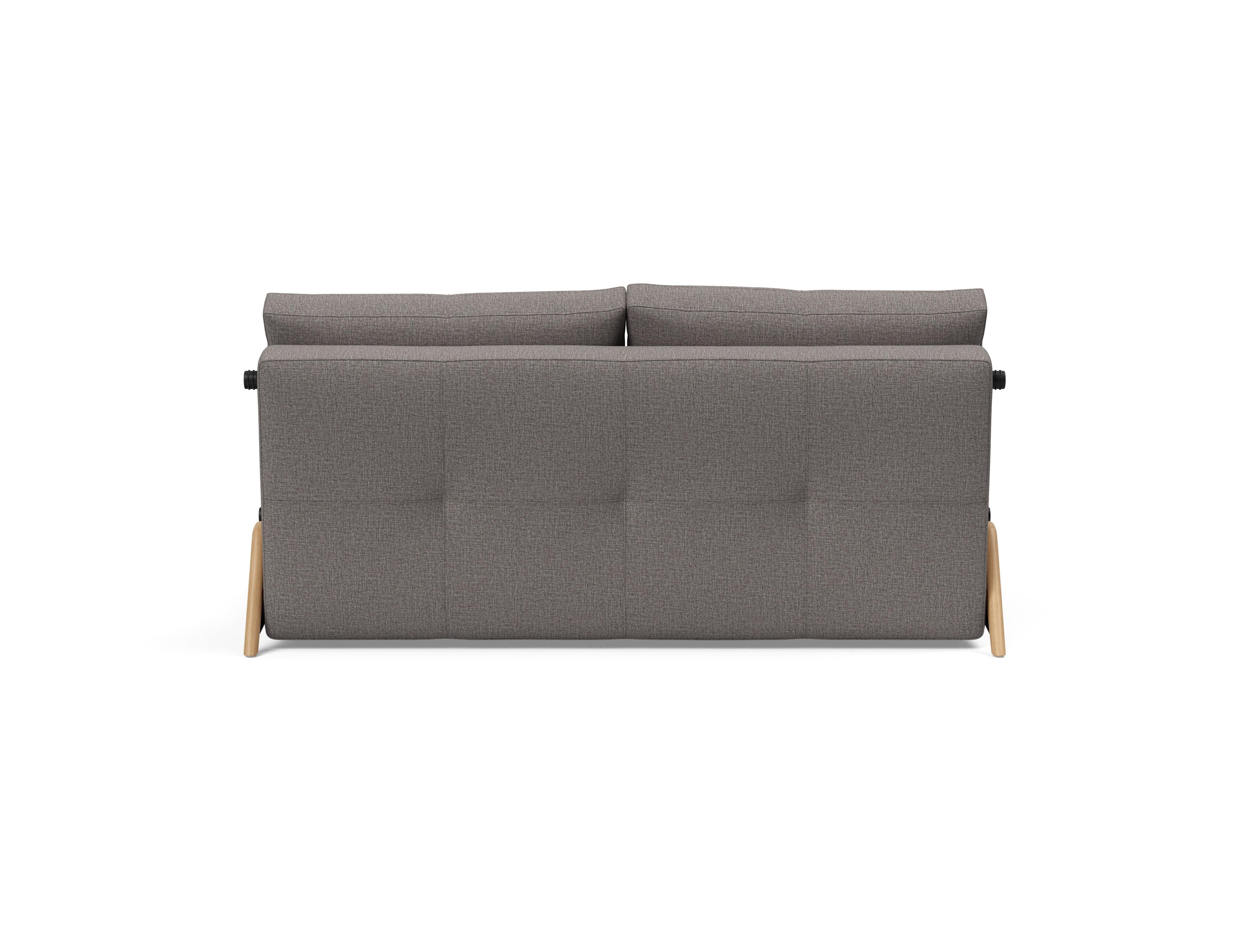 Cubed Queen Size Sleeper Sofa With Wood Legs 521