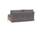 Cubed Queen Size Sleeper Sofa With Wood Legs 521