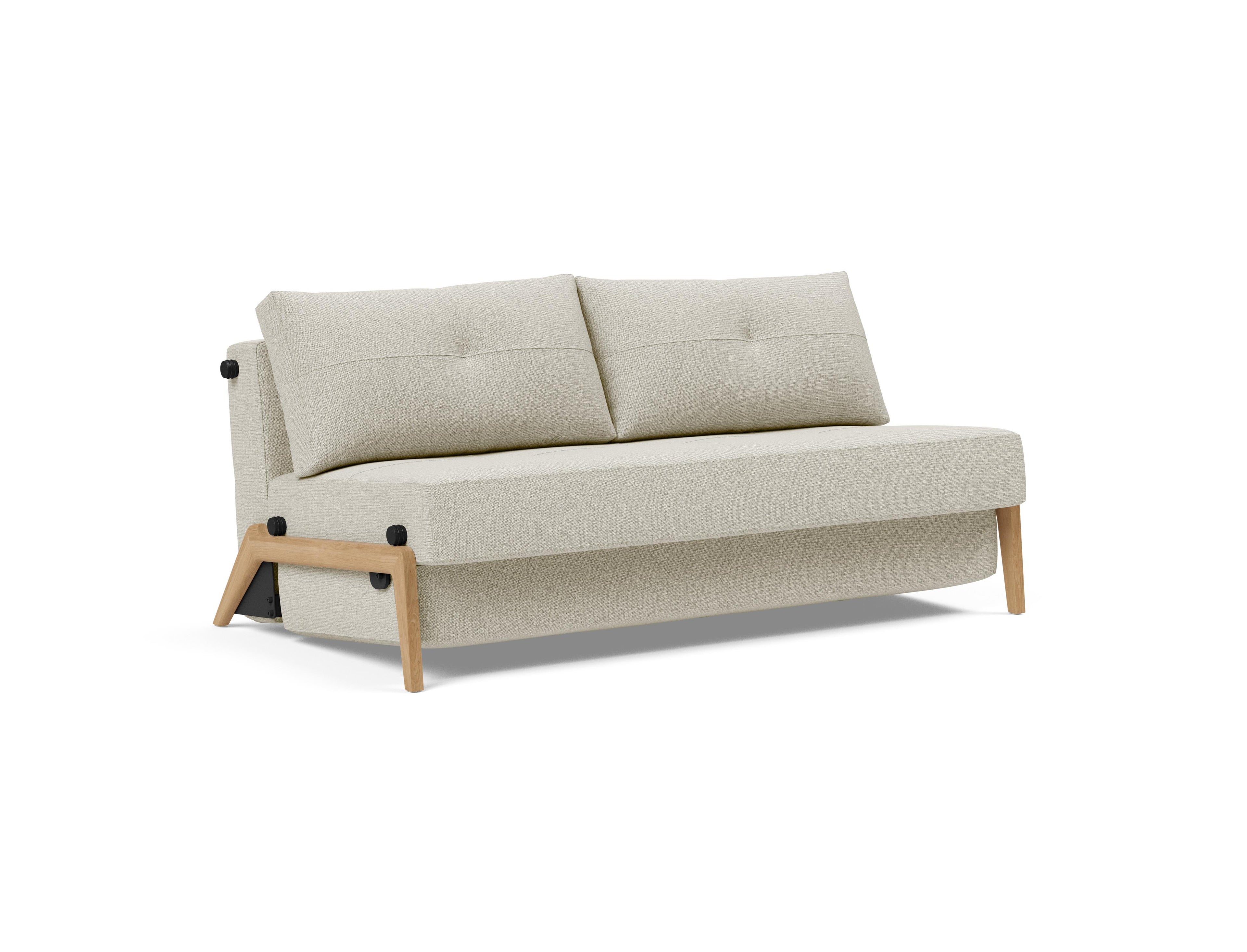 Cubed Queen Size Sleeper Sofa With Chrome Legs 527