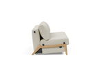 Cubed Queen Size Sleeper Sofa With Wood Legs 527