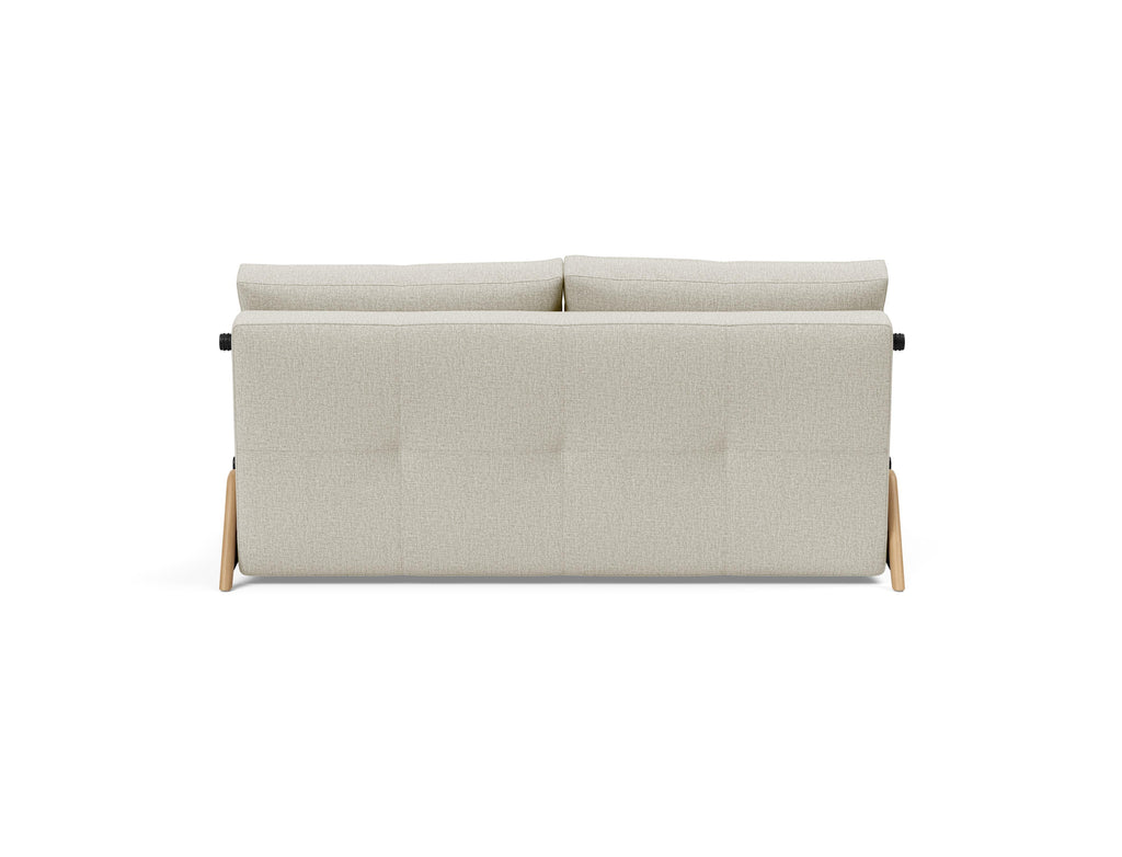 Cubed Queen Size Sleeper Sofa With Wood Legs 527