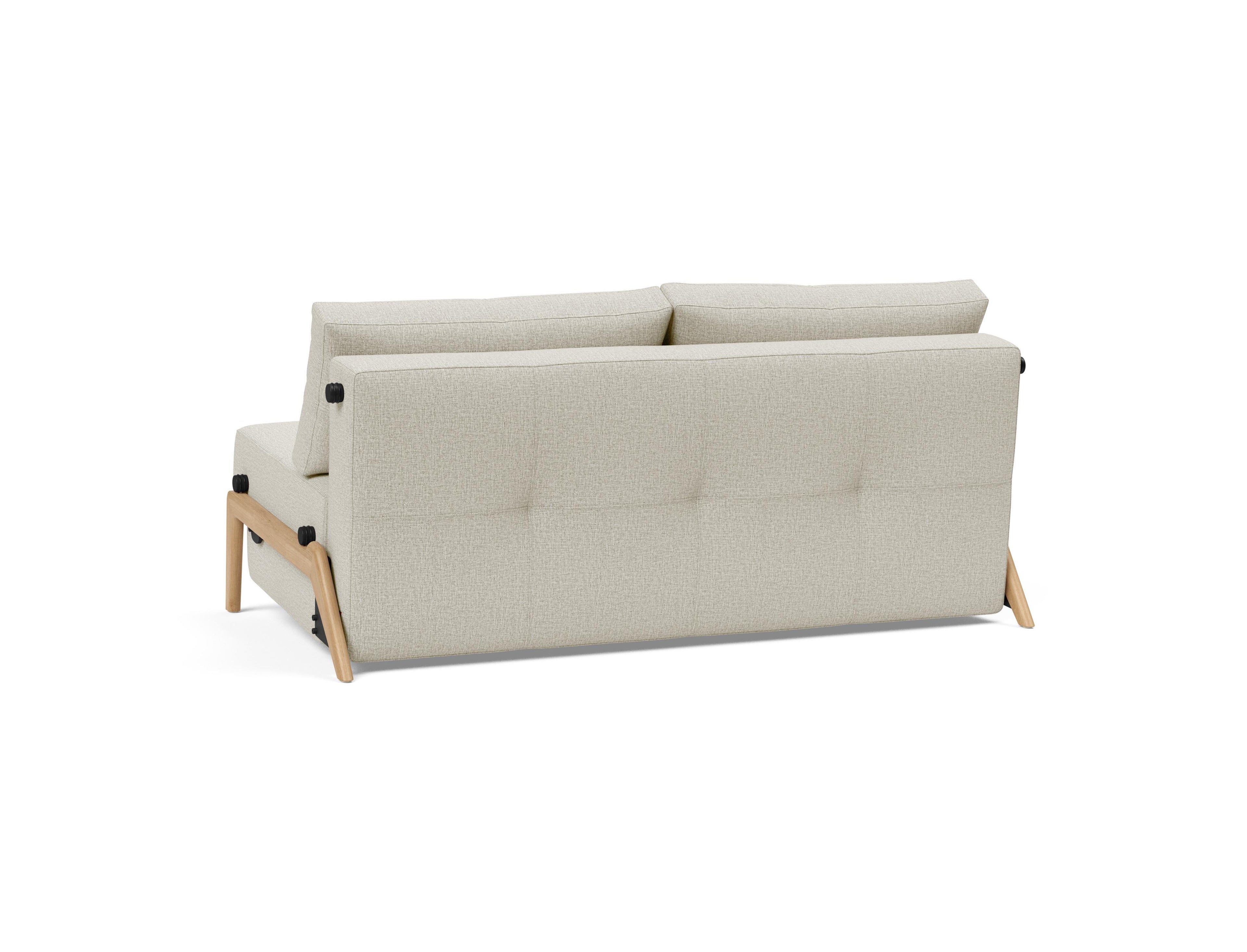 Cubed Queen Size Sleeper Sofa With Chrome Legs 527