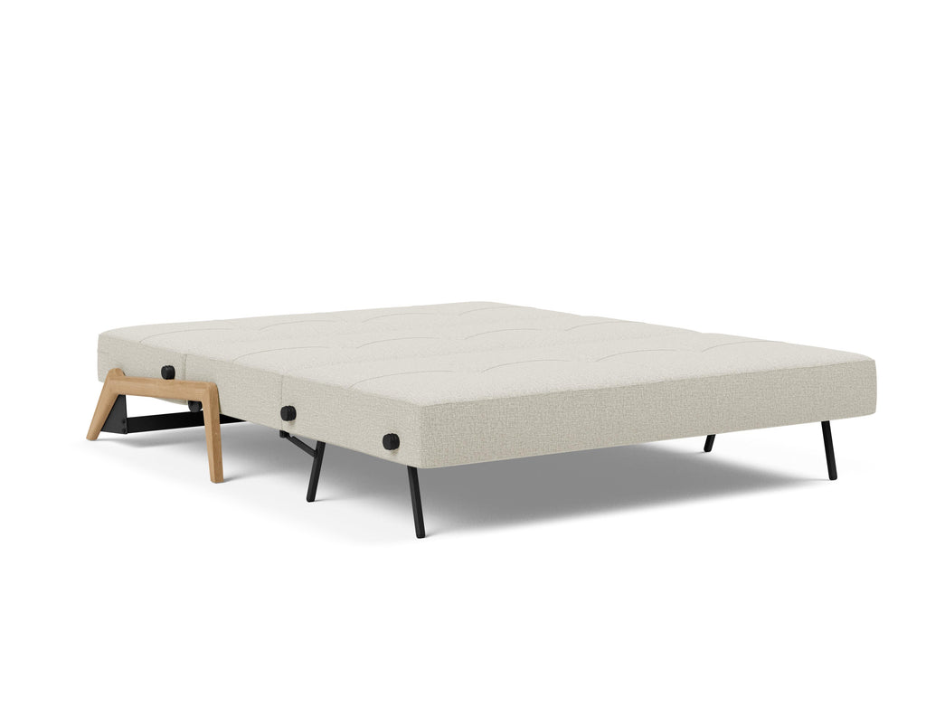 Cubed Queen Size Sleeper Sofa With Chrome Legs 527