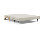 Cubed Queen Size Sleeper Sofa With Wood Legs 527