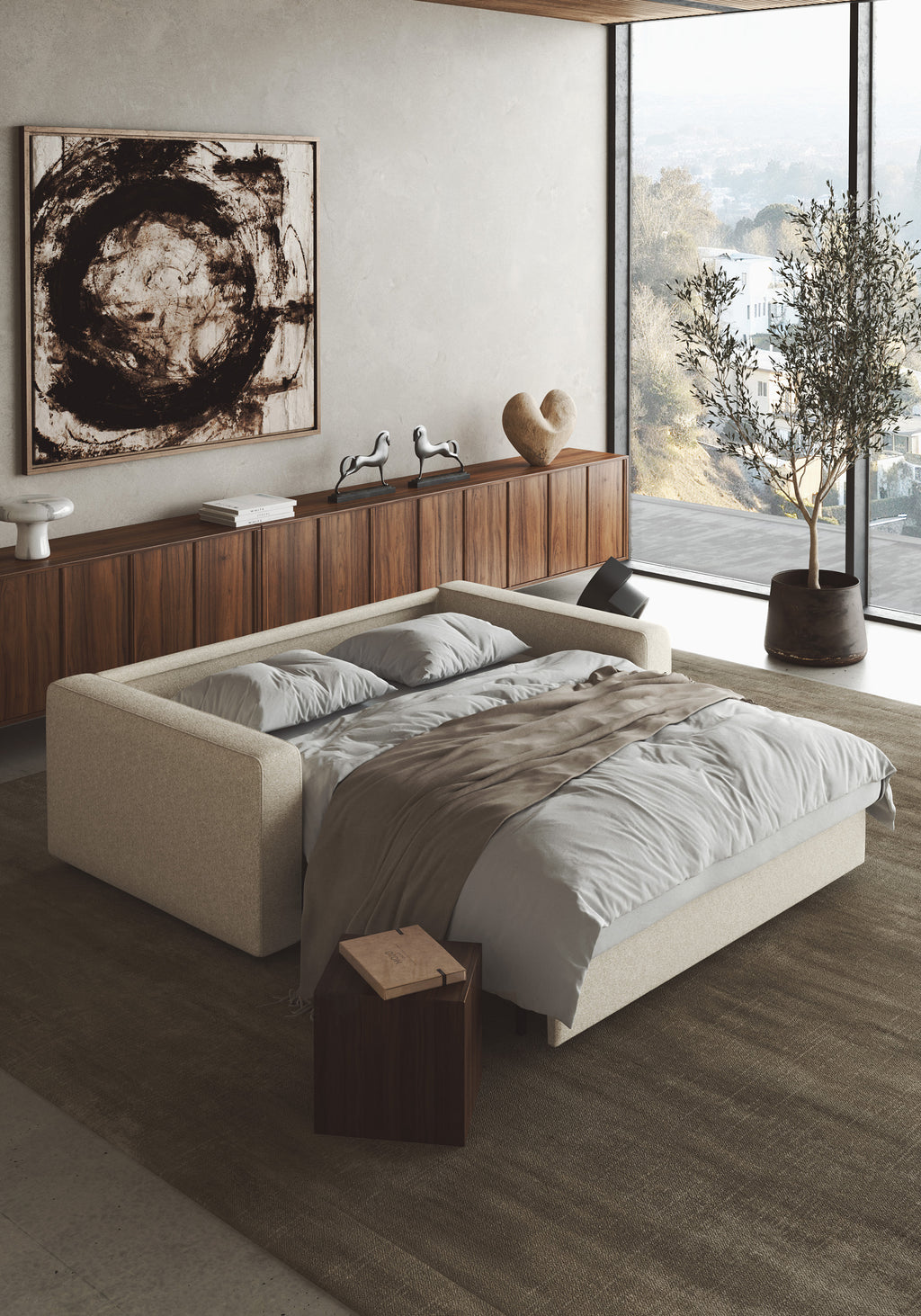 Neah Queen Size Sleeper Sofa with Standard Arms 365