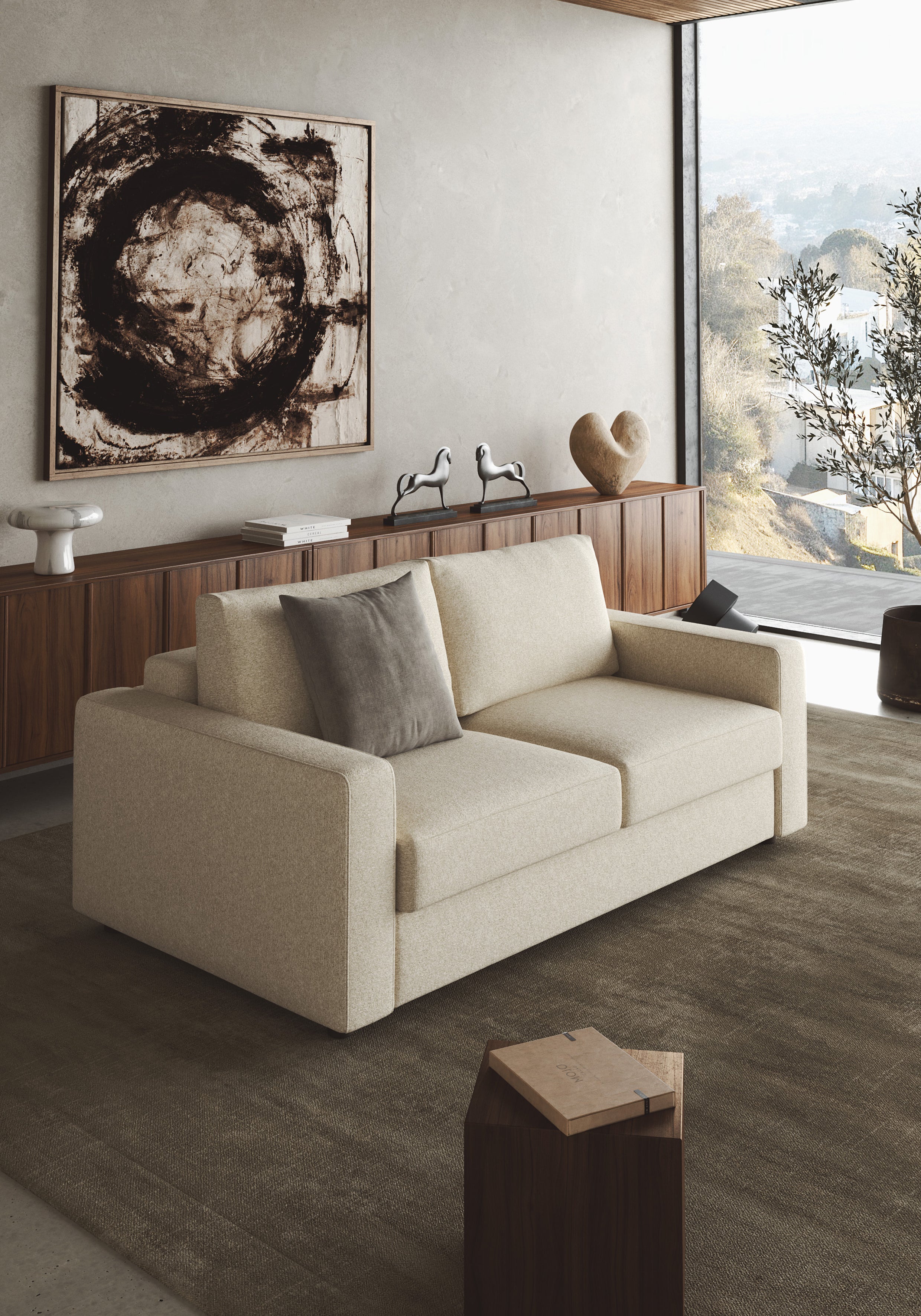 Neah Queen Size Sleeper Sofa with Standard Arms 365