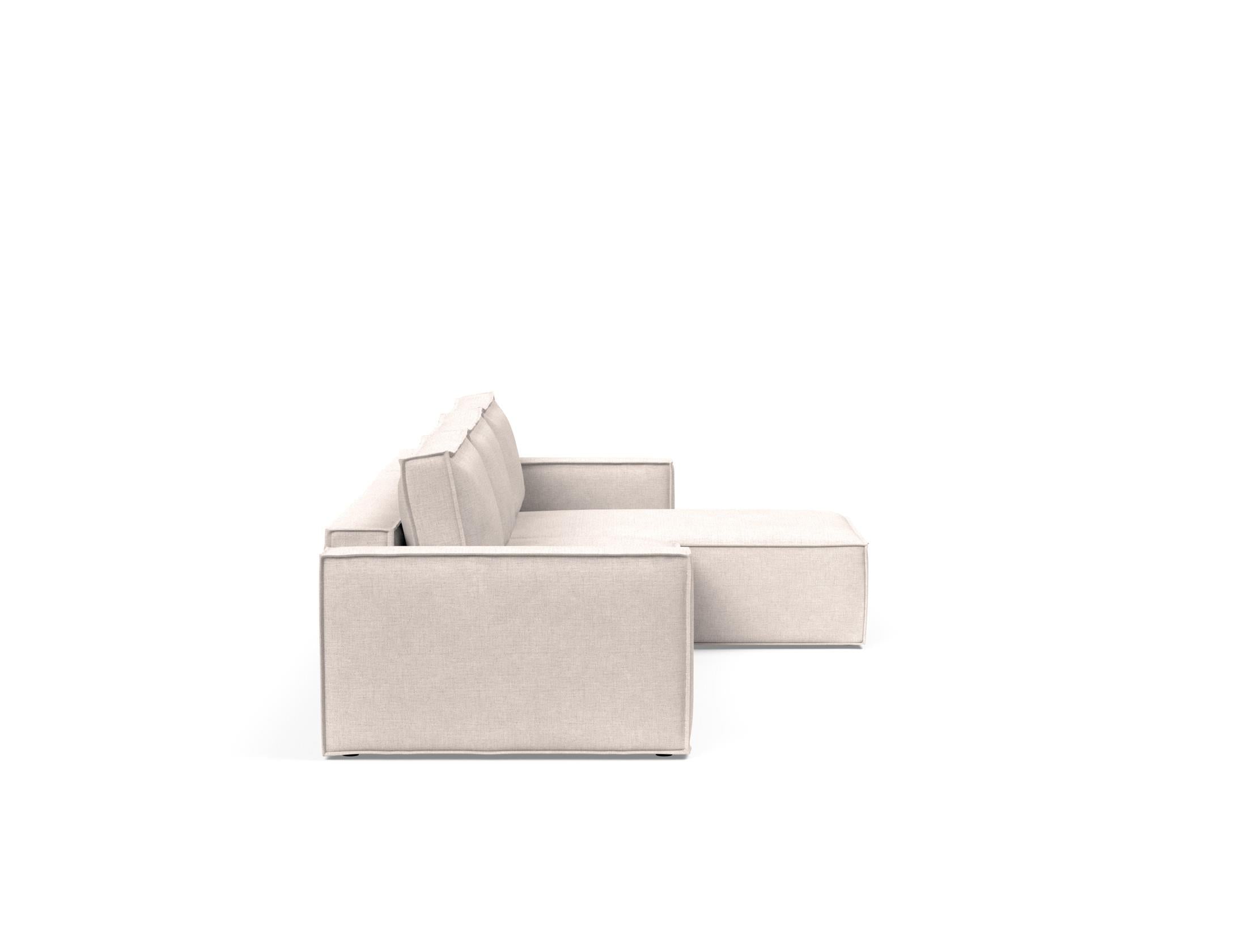 Newilla Sleeper Sofa With Lounger with Slim Arms 255