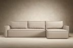 Newilla Sleeper Sofa With Lounger with Slim Arms 257