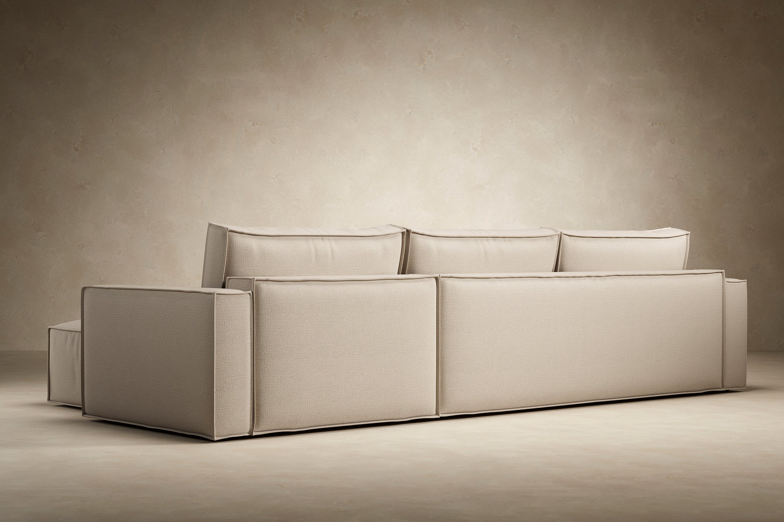 Newilla Sleeper Sofa With Lounger with Slim Arms 257