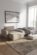 Newilla Sleeper Sofa With Lounger with Slim Arms 257
