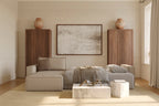 Newilla Sleeper Sofa With Lounger with Slim Arms 257