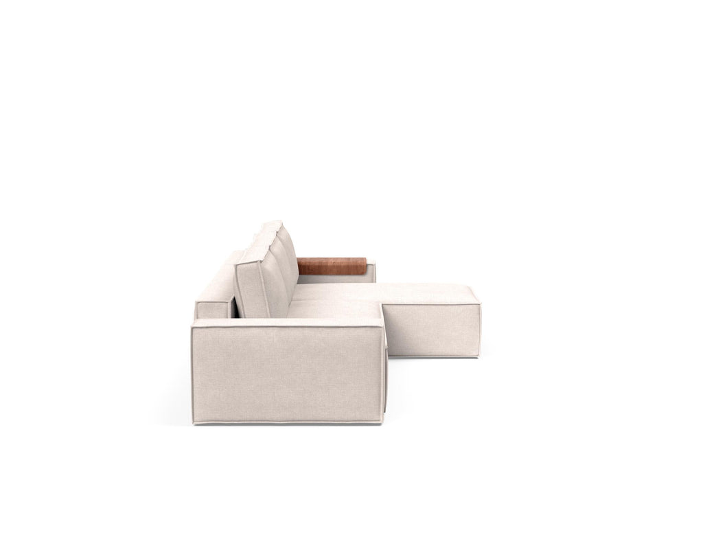 Newilla Sleeper Sofa With Lounger with Wide Arms 255