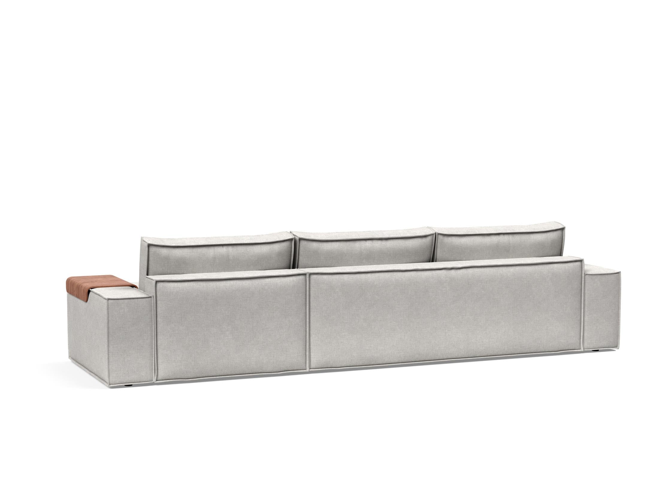 Newilla Sleeper Sofa With Lounger with Wide Arms 256
