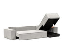 Newilla Sleeper Sofa With Lounger with Slim Arms 256