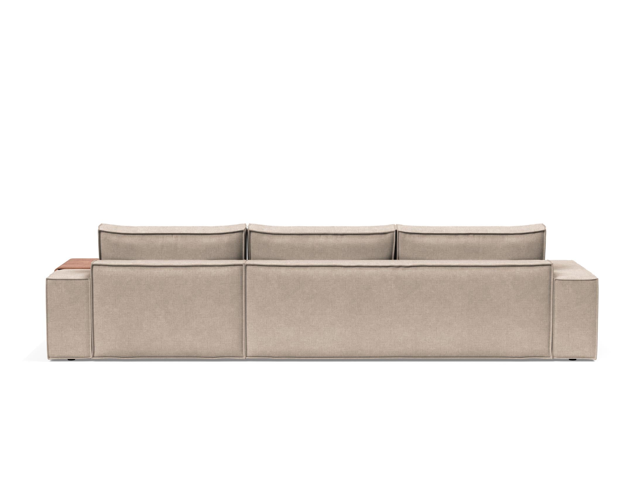 Newilla Sleeper Sofa With Lounger with Wide Arms 257
