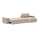 Newilla Sleeper Sofa With Lounger with Wide Arms 257