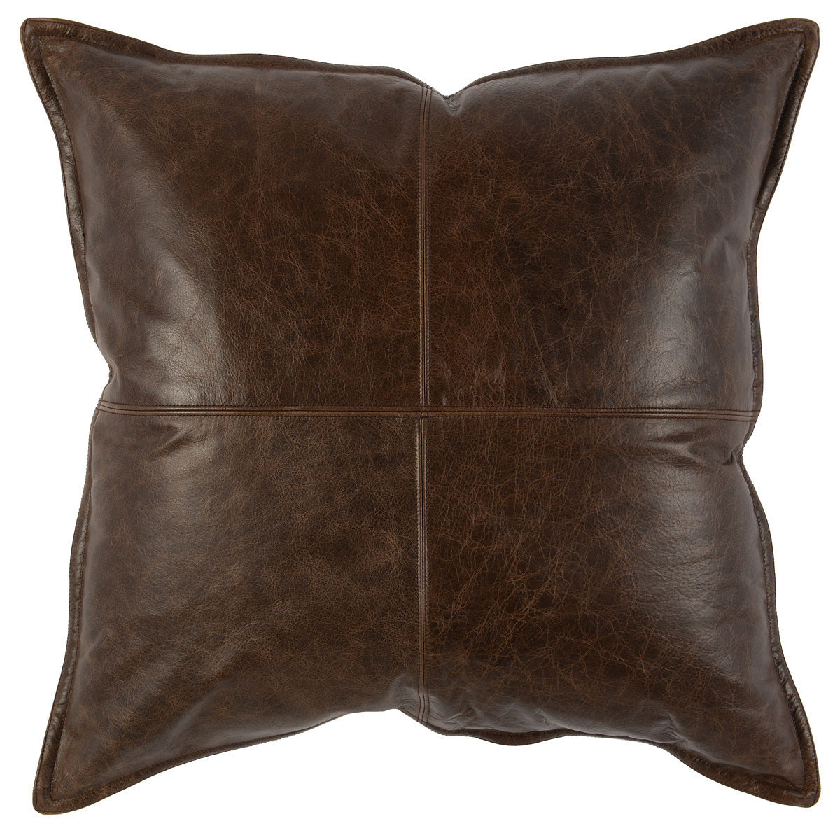 Classic Home SLD Leather Parsons Pillow - Thumbnail 2
