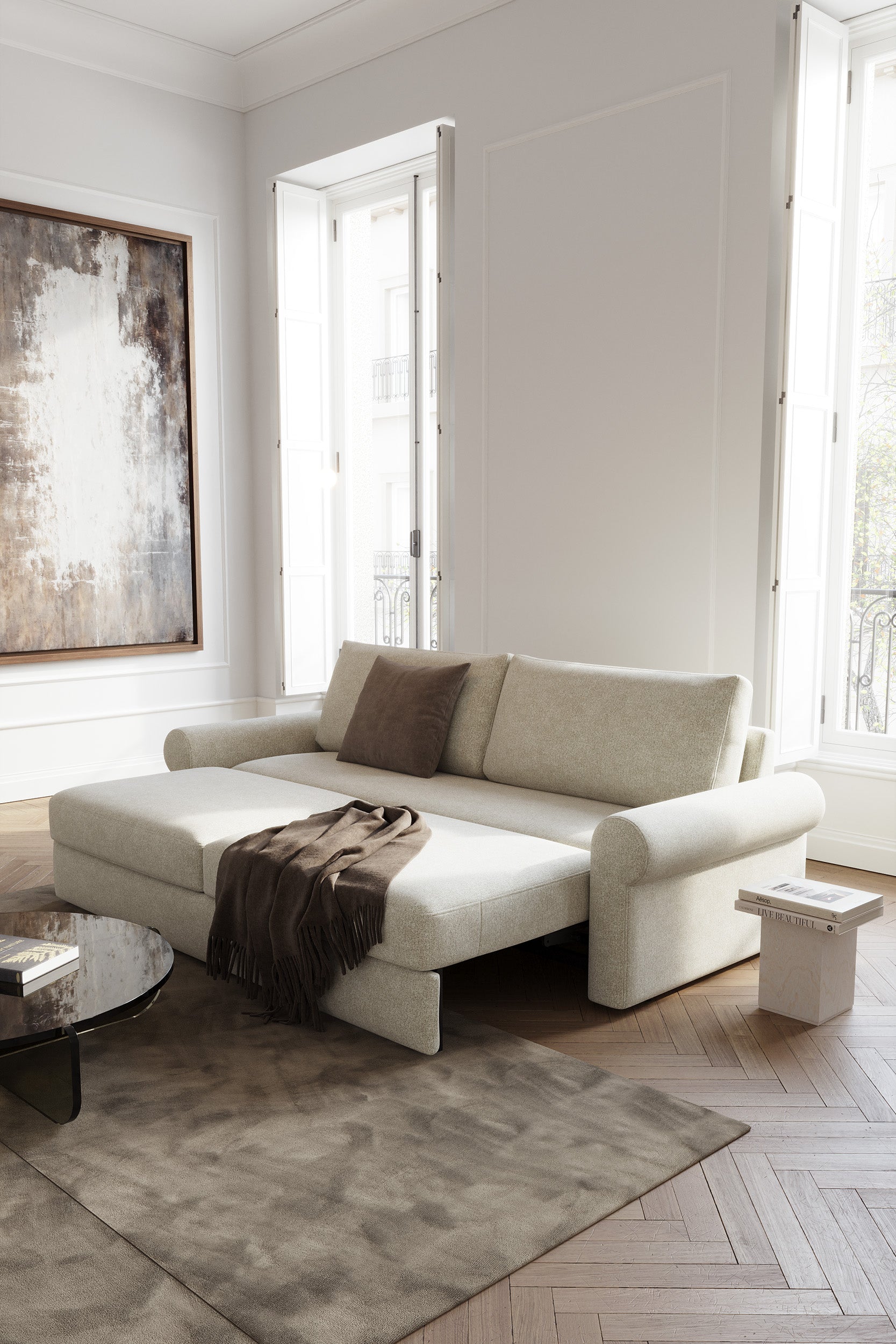 Vilander Sleeper Sofa With Roll Arms 357