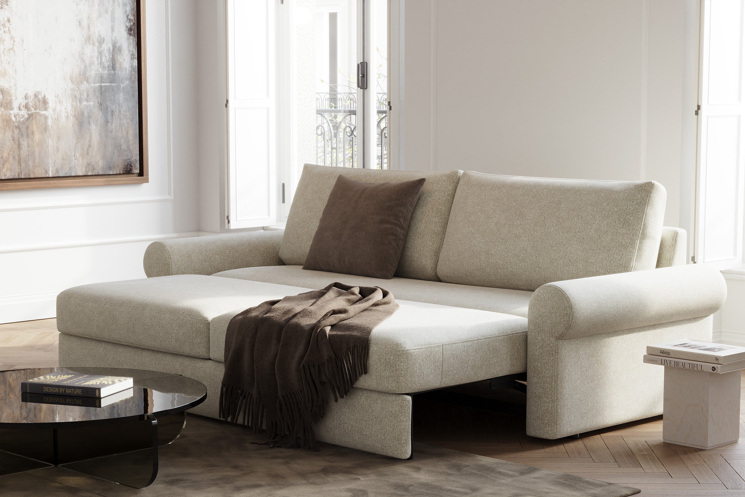 Vilander Sleeper Sofa With Roll Arms 357