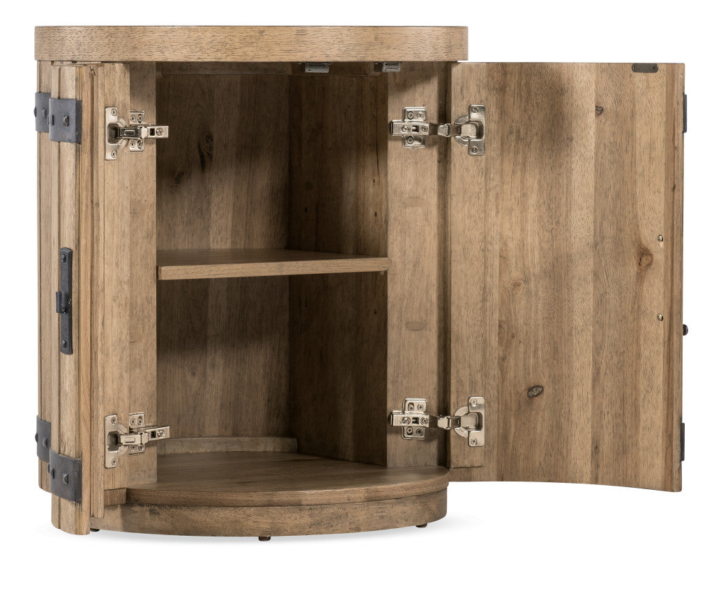 Vineyard Row Wine Barrel End Table