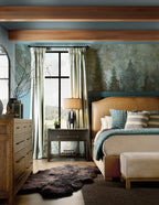 Driftwood King Upholstered Bed