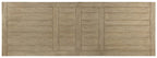 Ciao Bella 84in Trestle Table with 2-18in Leaves-Natural/Gray
