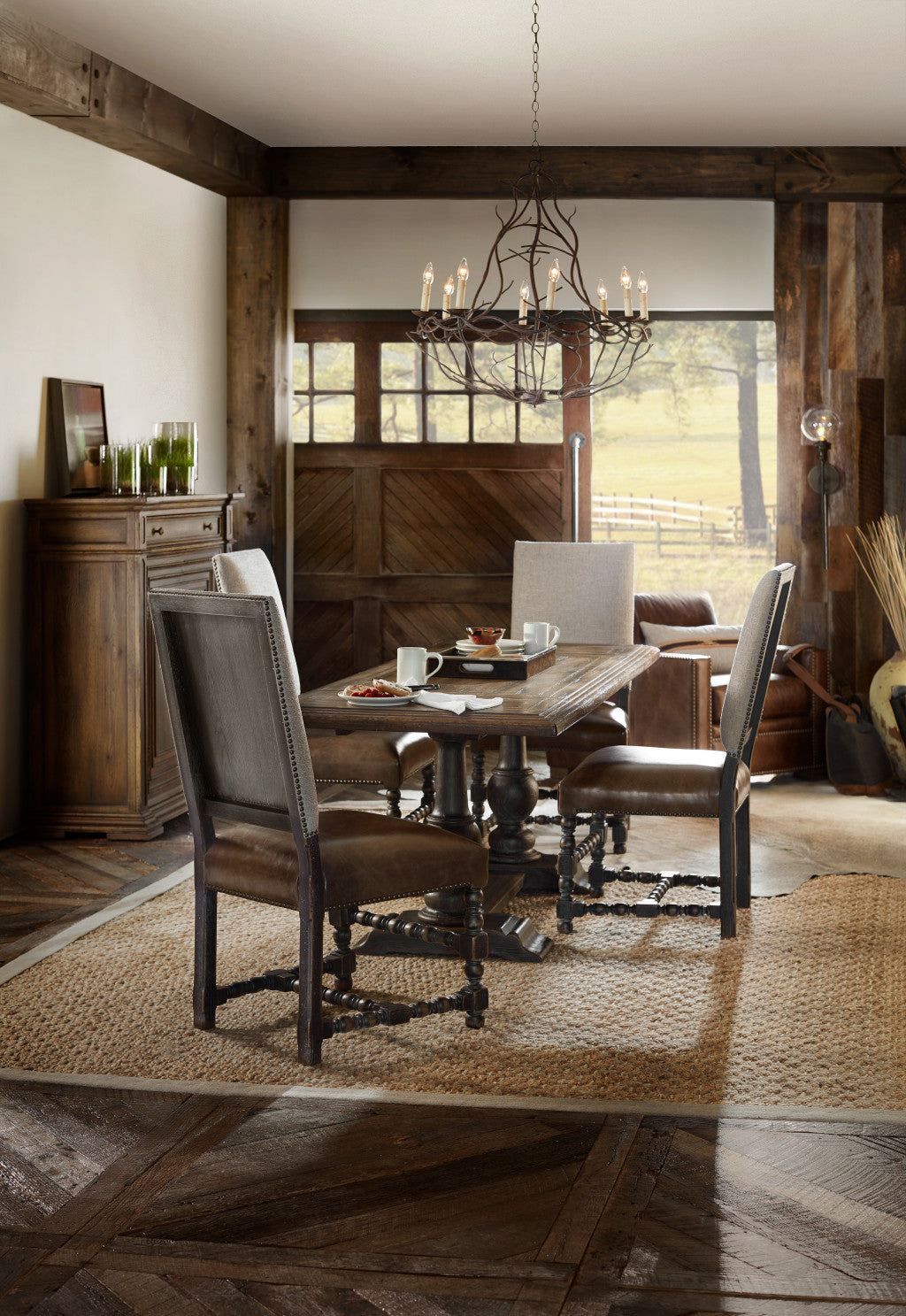 Balcones 60in Friendship Table with 2-12in Leaves